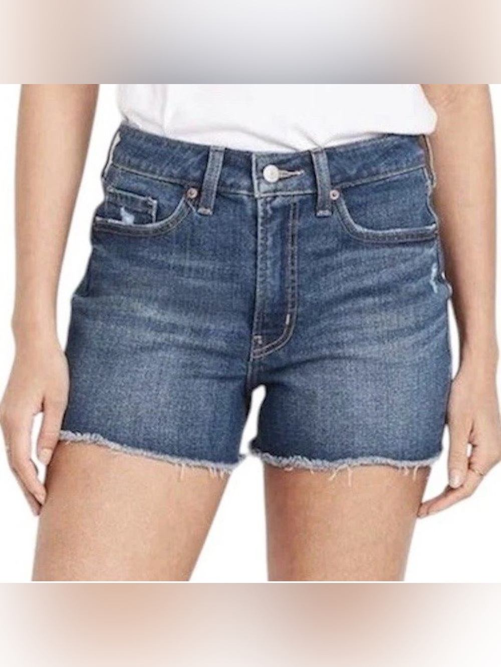 High Rise OG Straight Cutoff Jean Shorts | Size 12